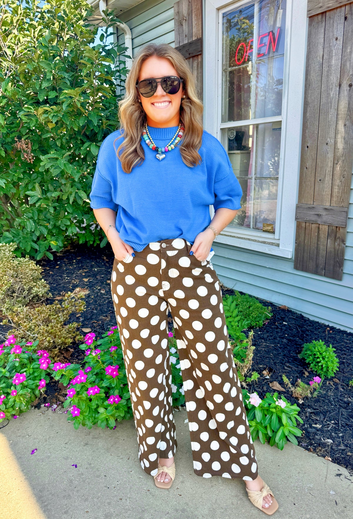 Relaxed Girl Sweater (Blue)