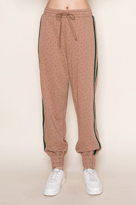 Netural Floral Joggers