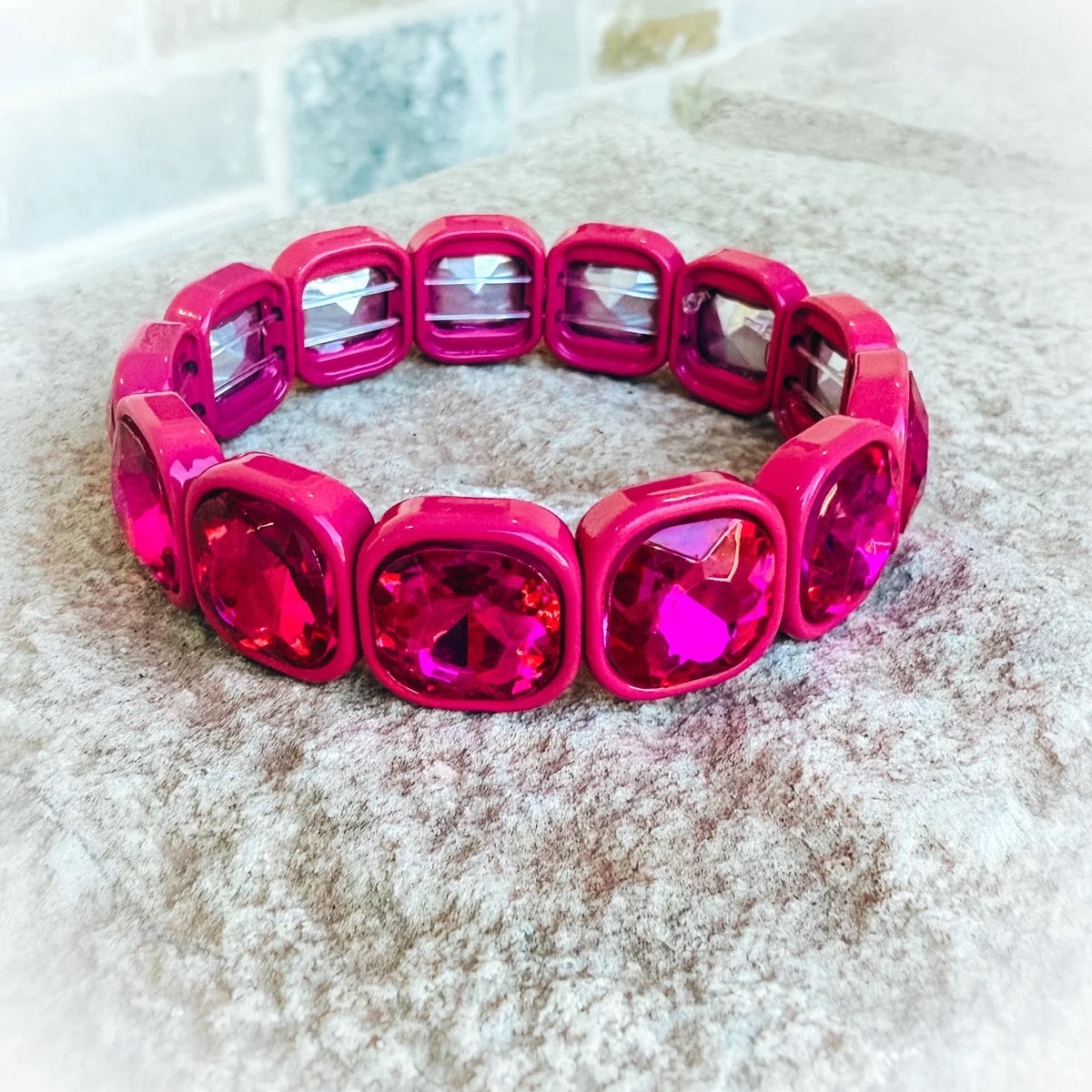 Happy Hues Bracelets (Hot Pink)