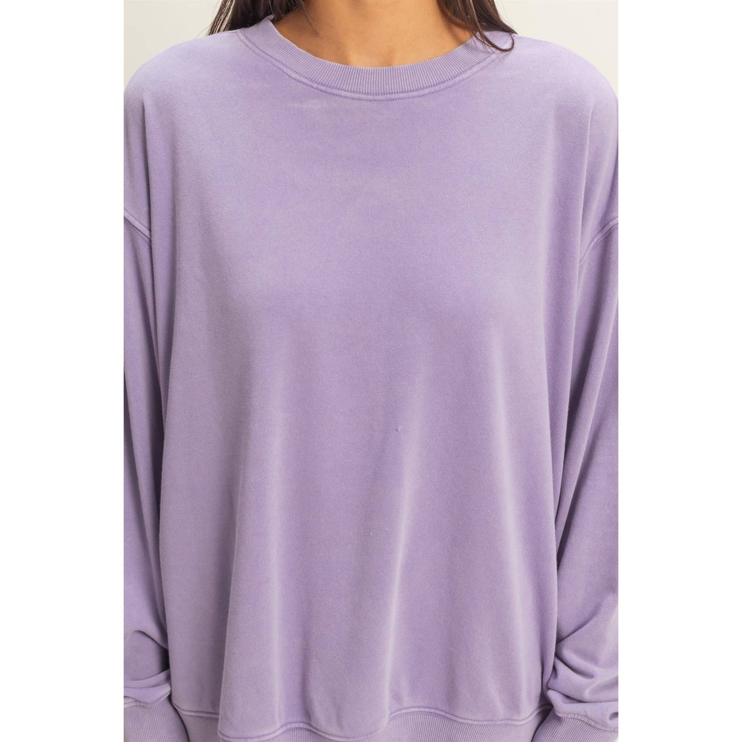 Mineral Washed Sweatshirt (Lilac)