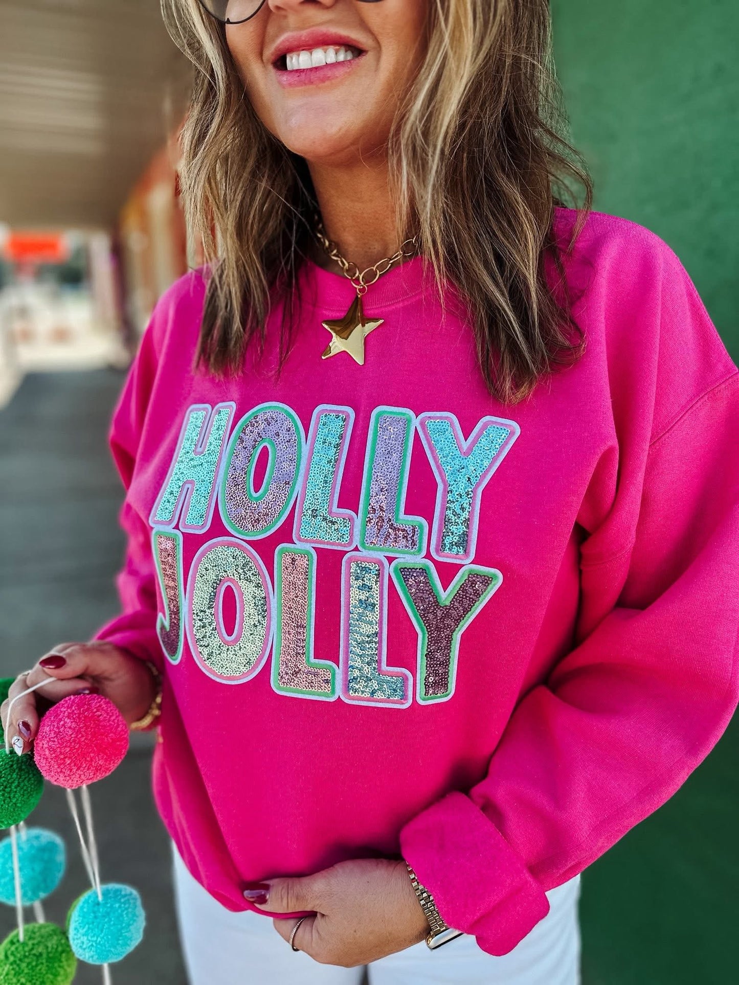 Holly Jolly Sequin Pullover