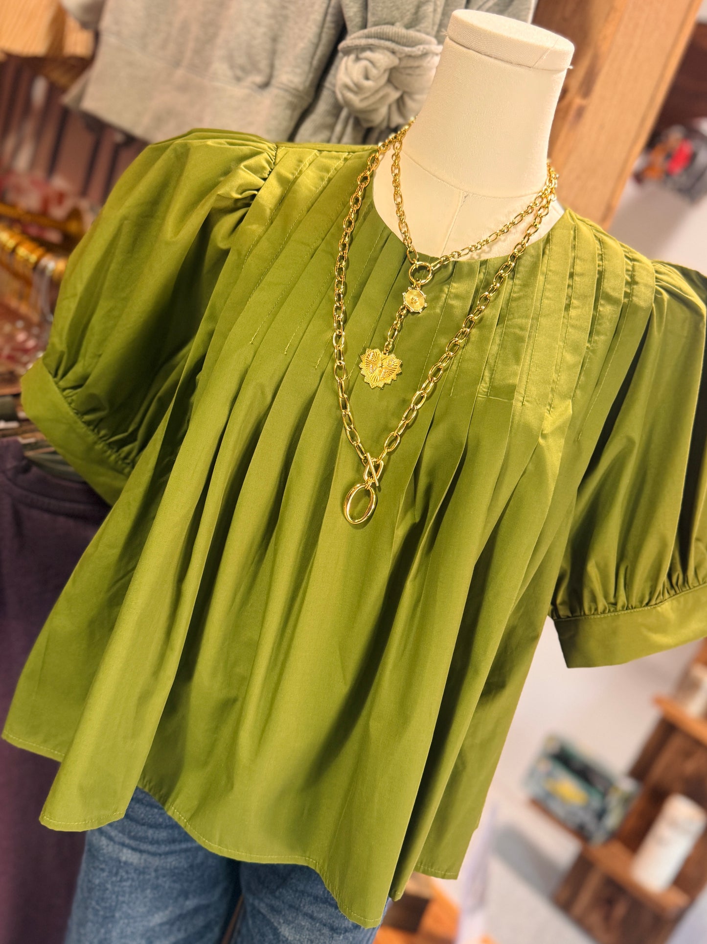 Apple of My Eye Blouse (Green)