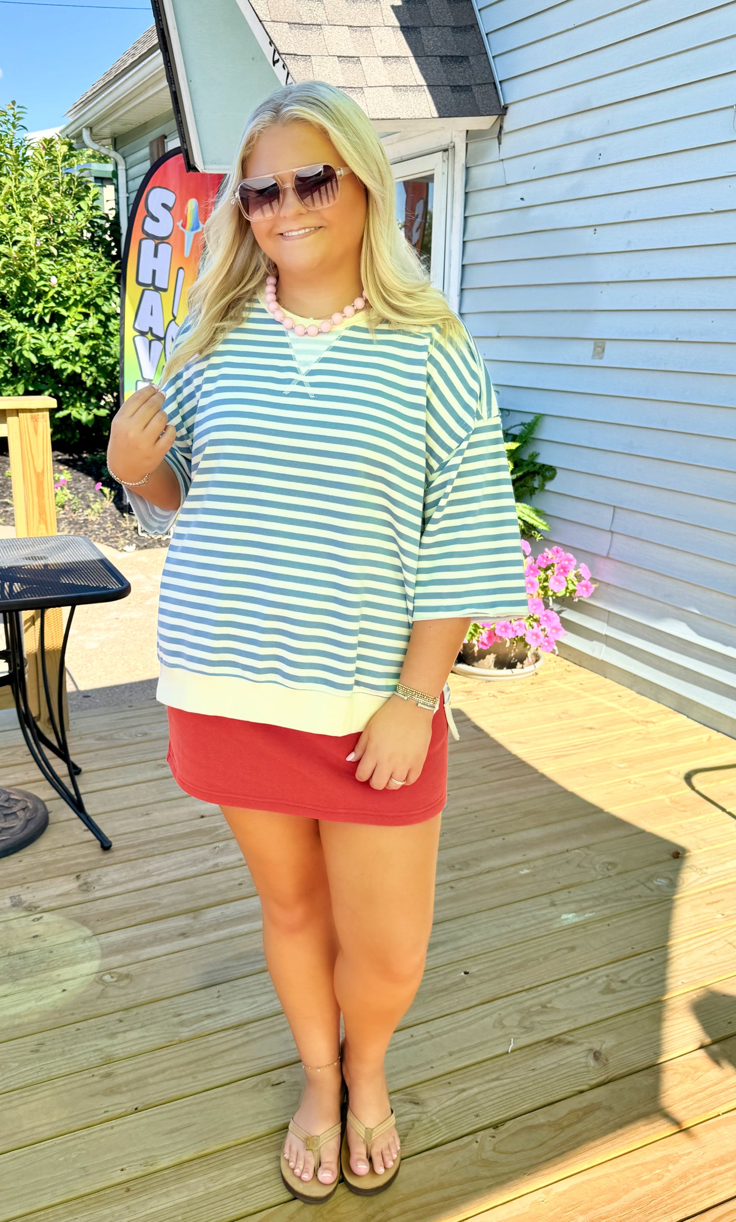 Easy Days Striped Top