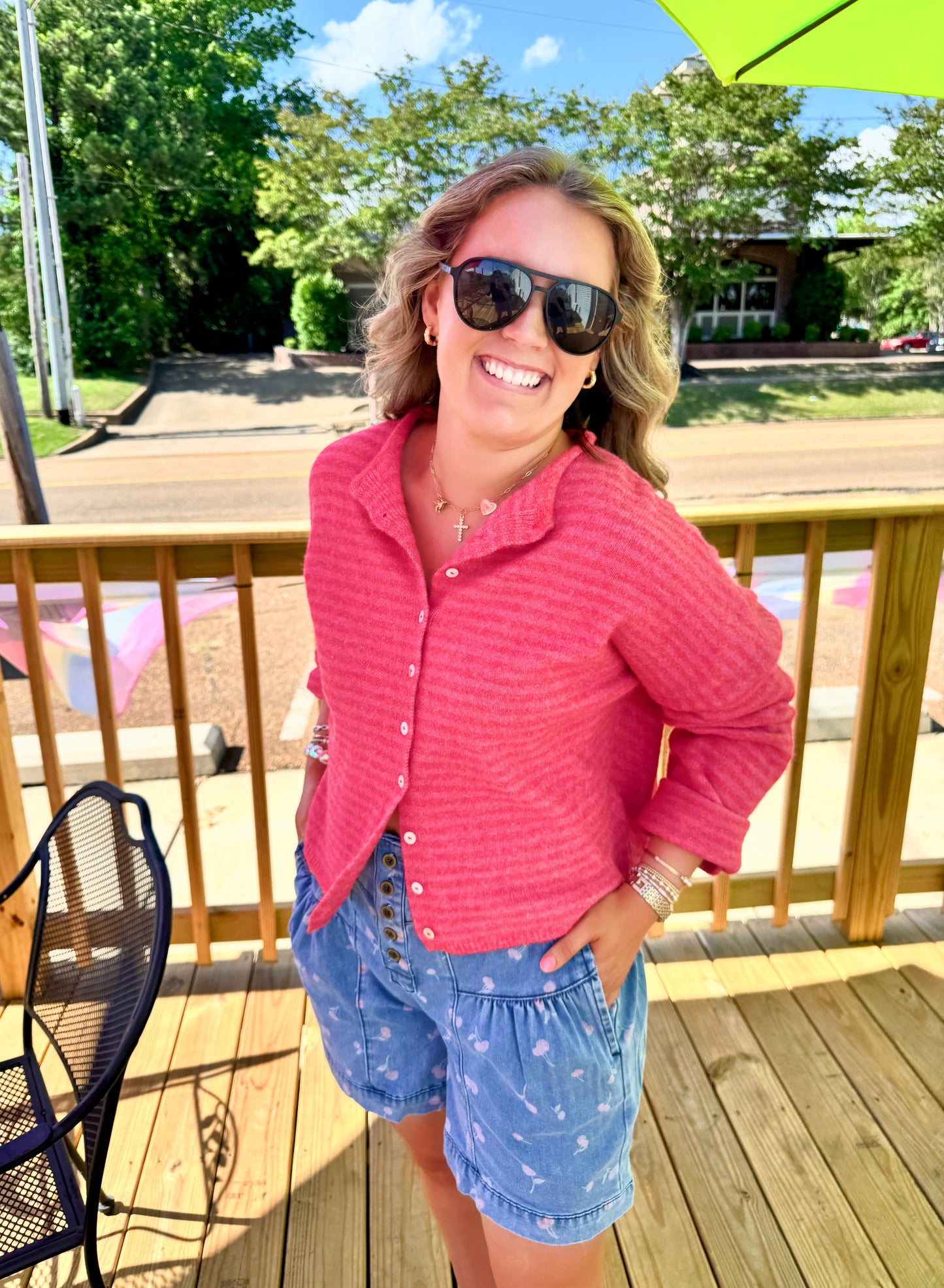 Cherry Cake Denim Shorts