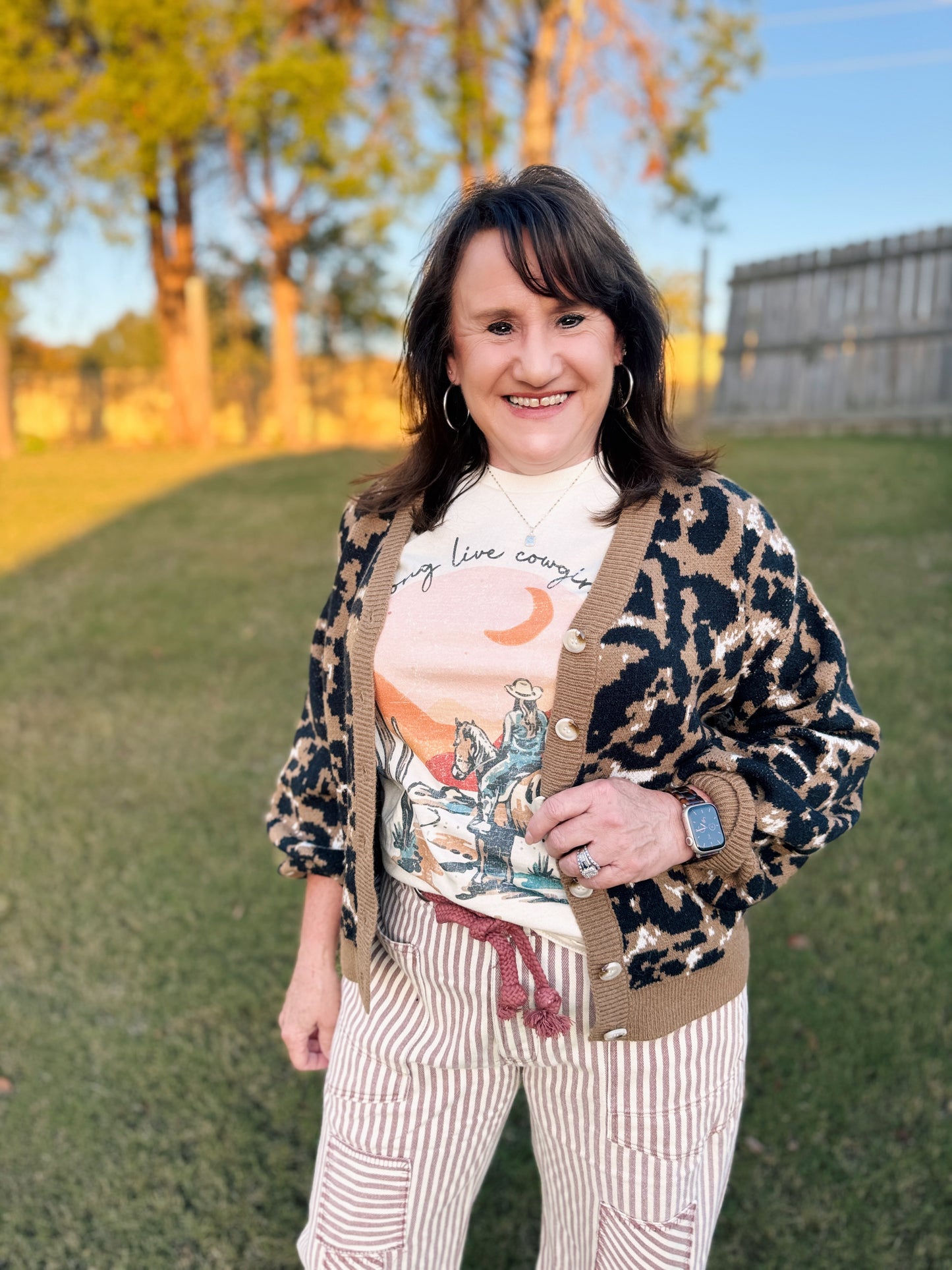 Sammi Leopard Knit Cardigan