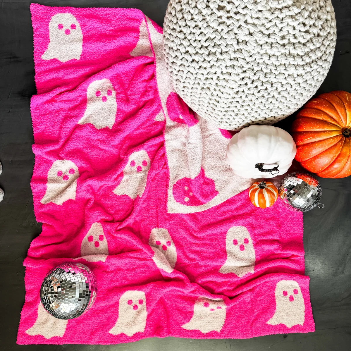 Ghost Reversible Blanket (Pink)