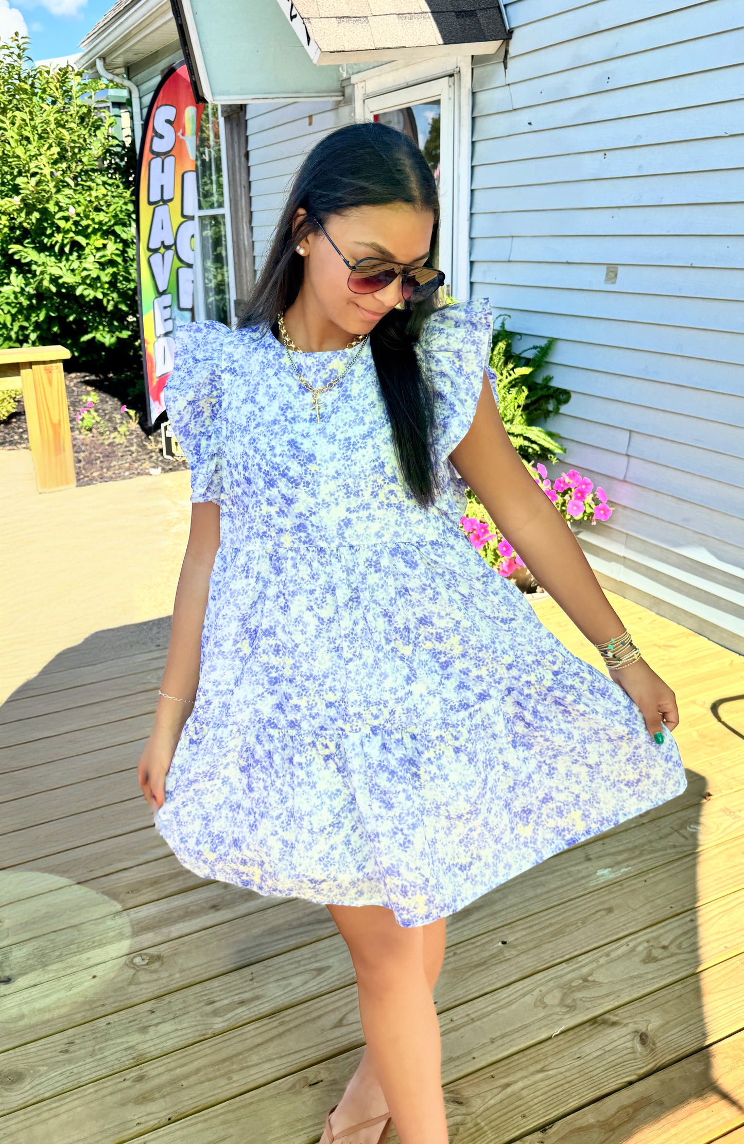 Lovely Lavender Floral Dress