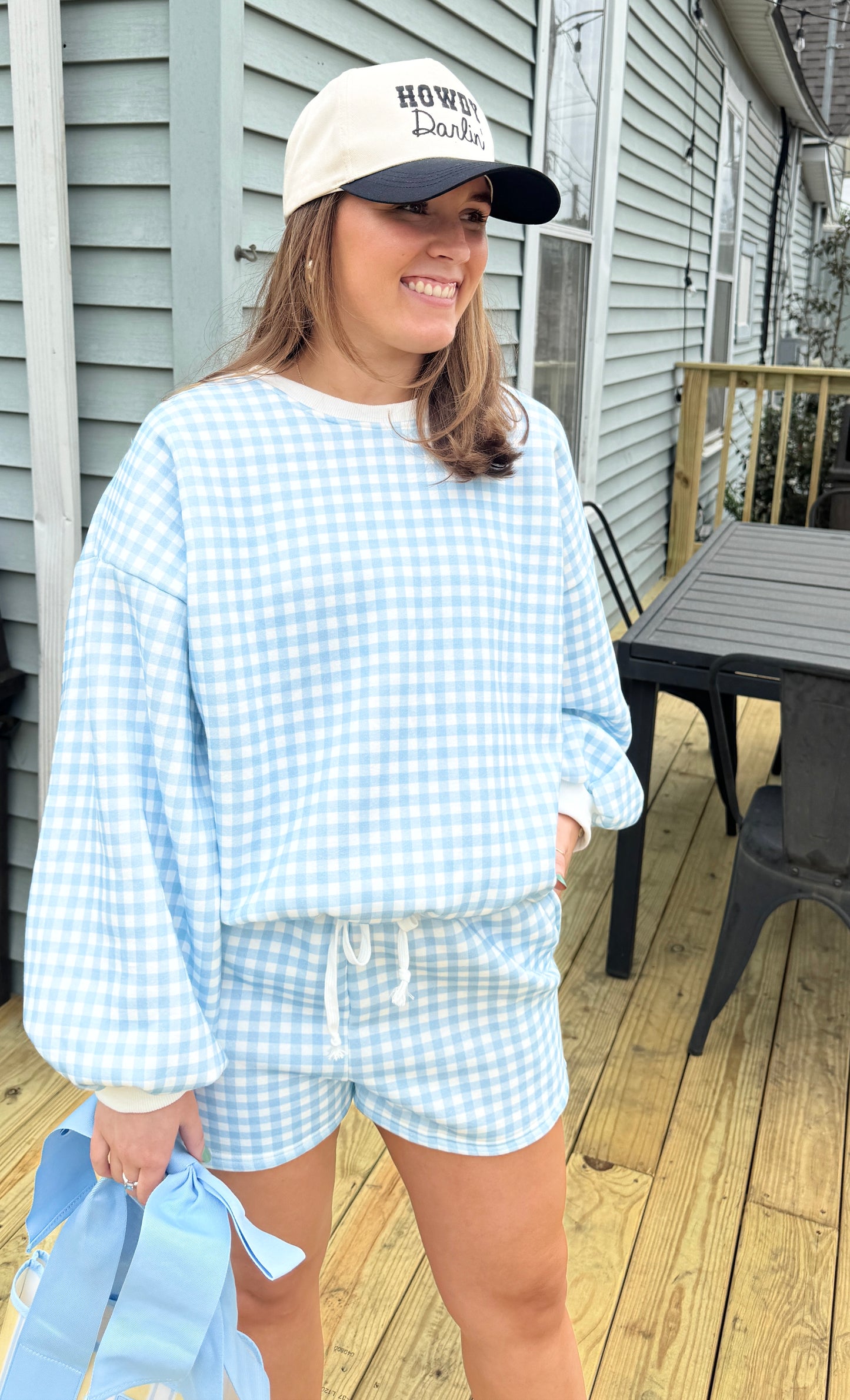 Check It Gingham Set (Blue)