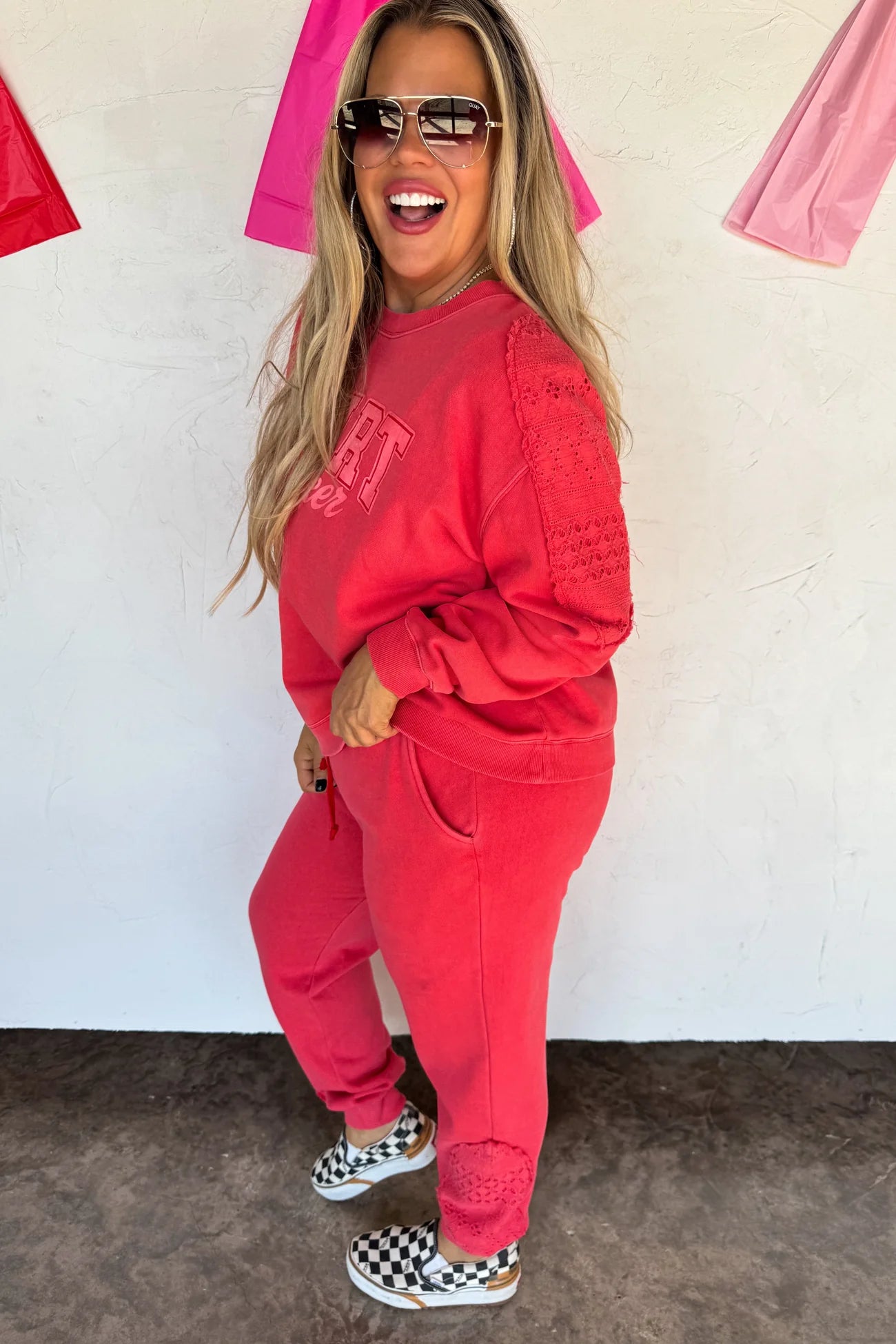 Heart Breaker Joggers (Red)