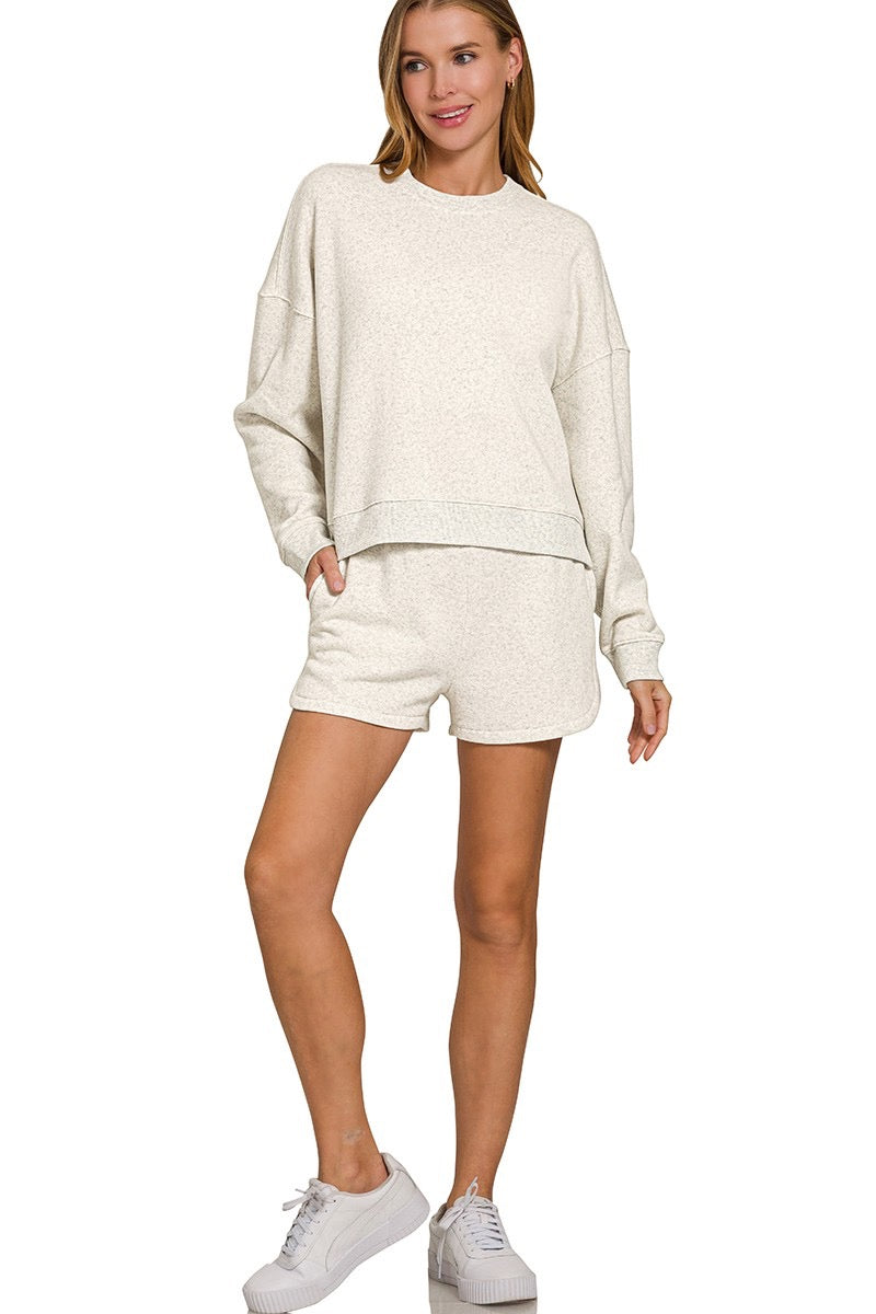 Lauren Fleece Lined Set (Beige)