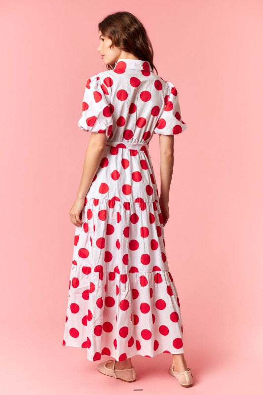 Spot On Polka Dot Maxi (Red)