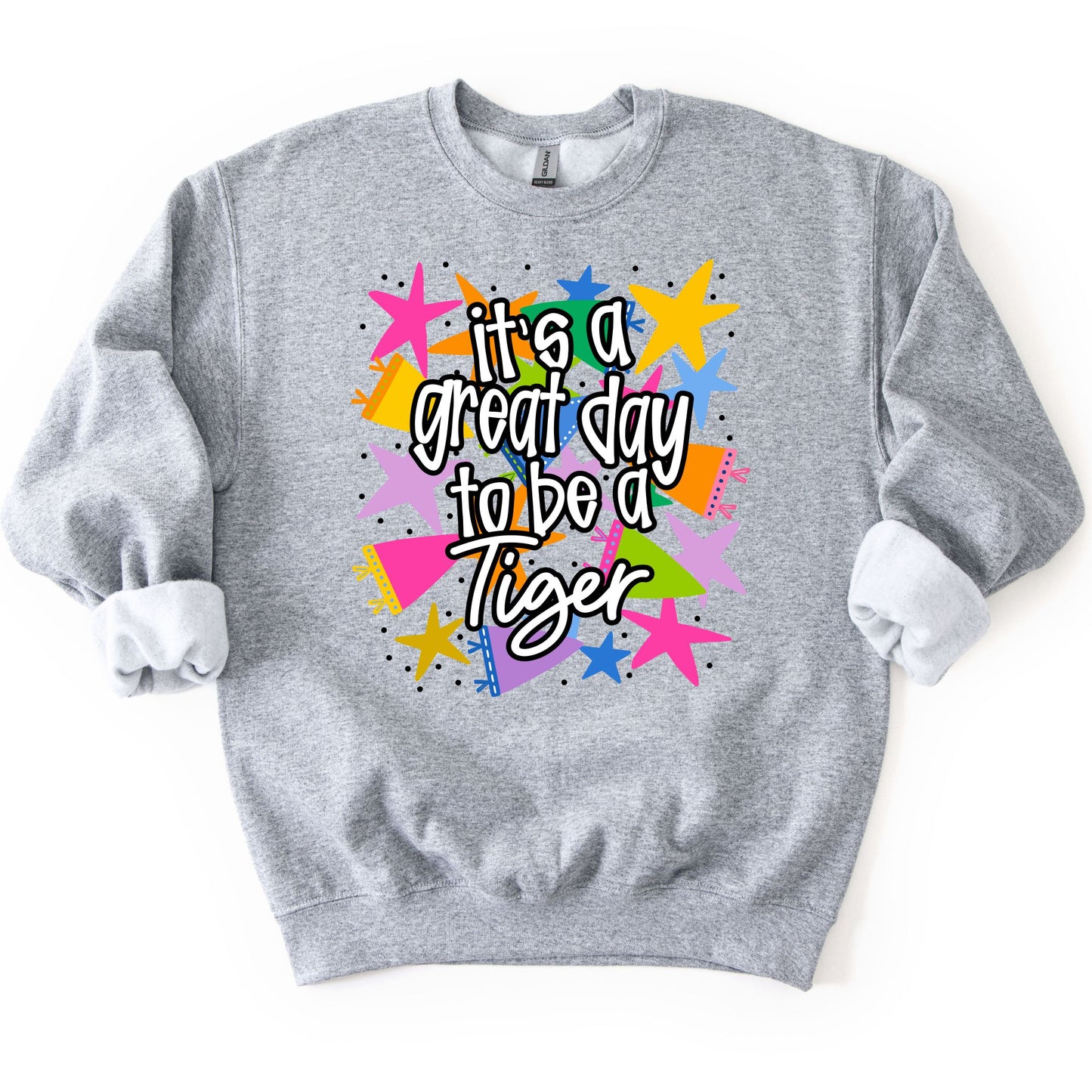 Great Day To Be A Tiger Sweatshirt (Grey) PREORDER ETA 9/30