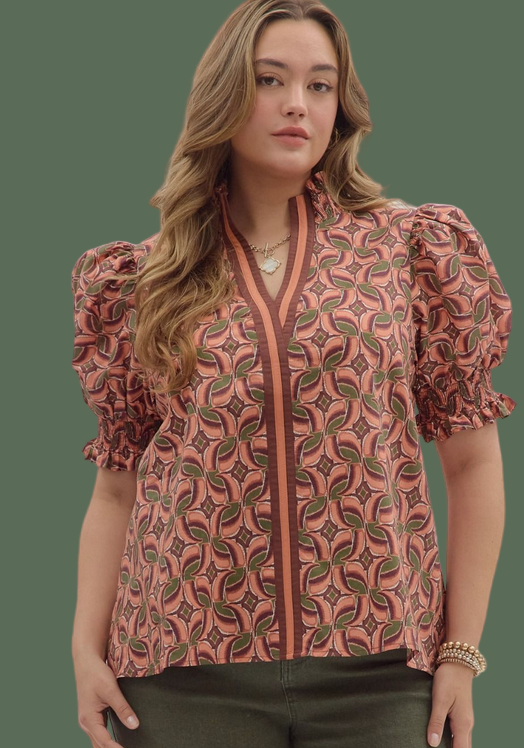 Abstract View Top (Terracotta)