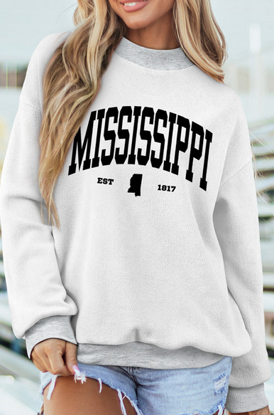 Mississippi Reversible Sweatshirt (Gray)