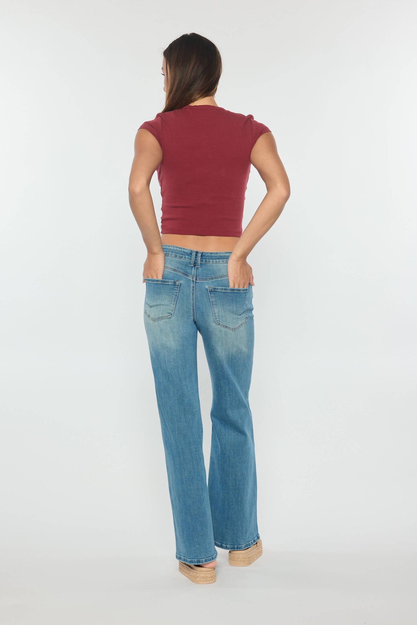 Katerina High Rise Wide Leg Jeans