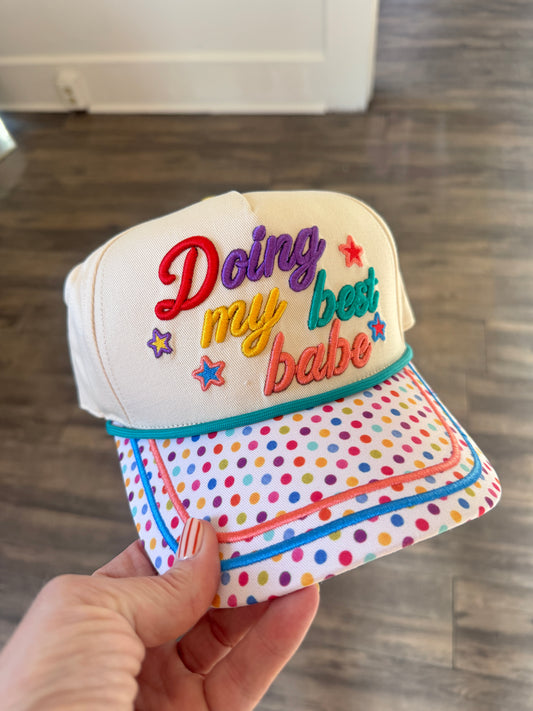 Doing My Best Babe Hat
