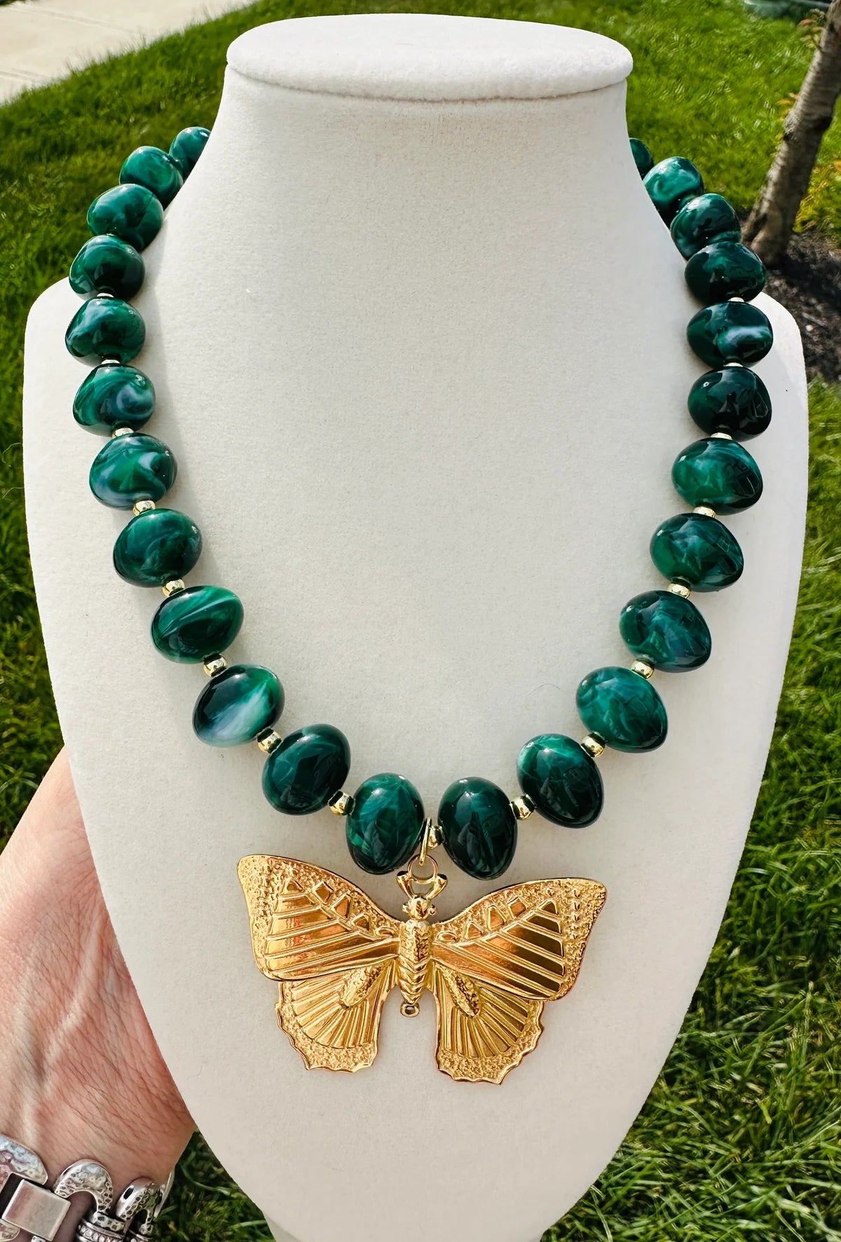 Butterfly Season Beaded Necklace