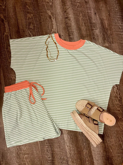 New Favorite Striped Set (Pistachio)