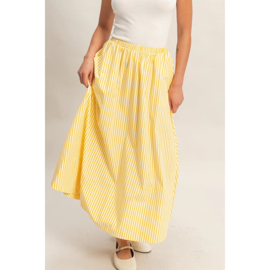 Twirl Girl Striped Skirt (Yellow)