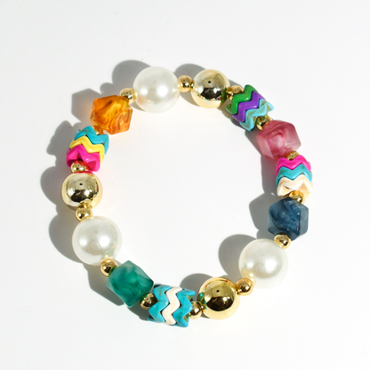 Ziggy Pearl Pop Gold Bracelet
