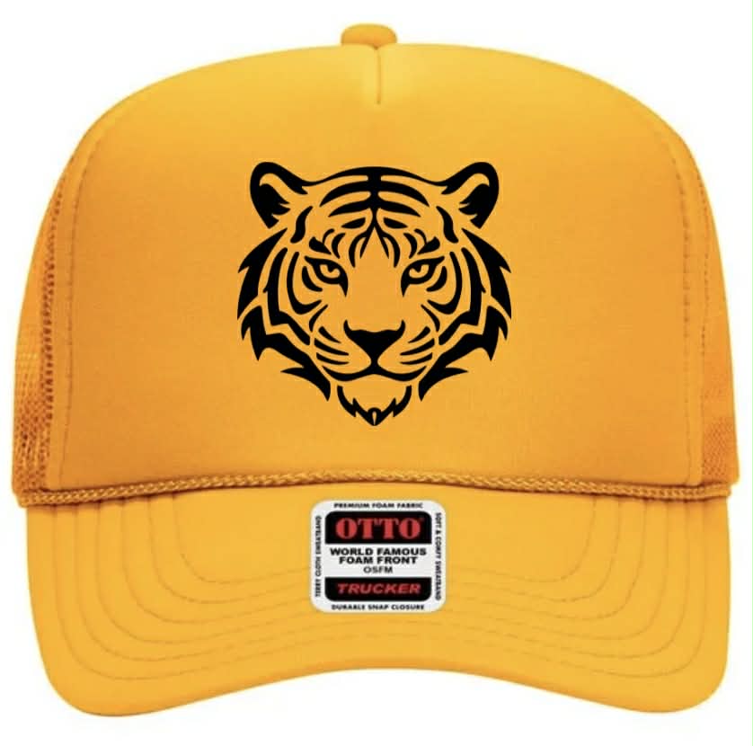 Black + Yellow Tiger Hat