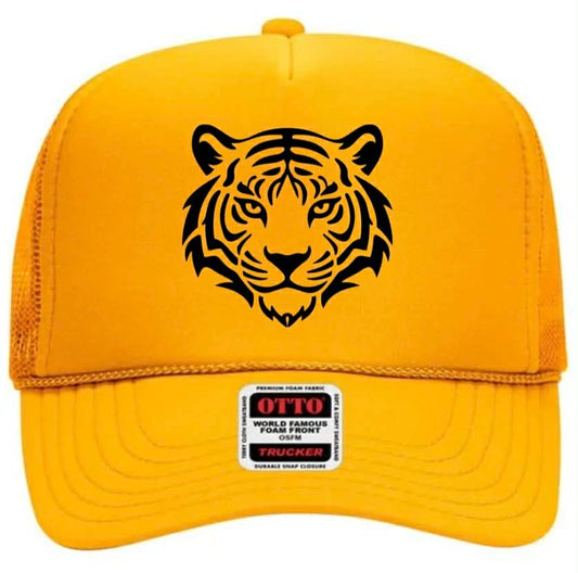Black + Yellow Tiger Hat