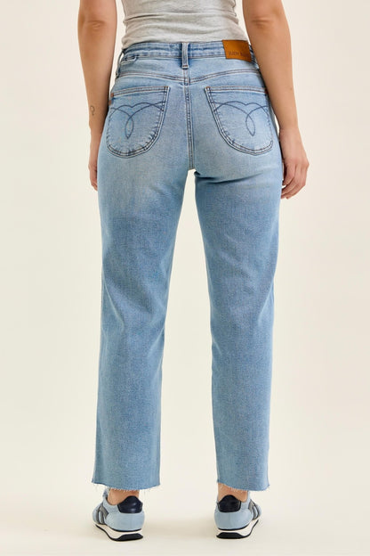 Like A Boss Judy Blue Ankle Straight Jean