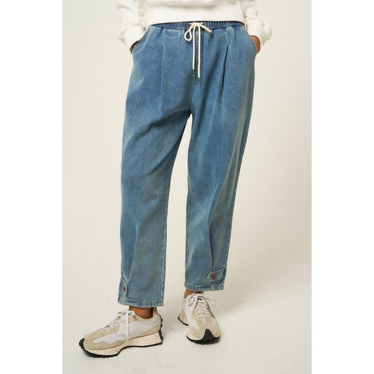Relaxed Barrel Leg Denim
