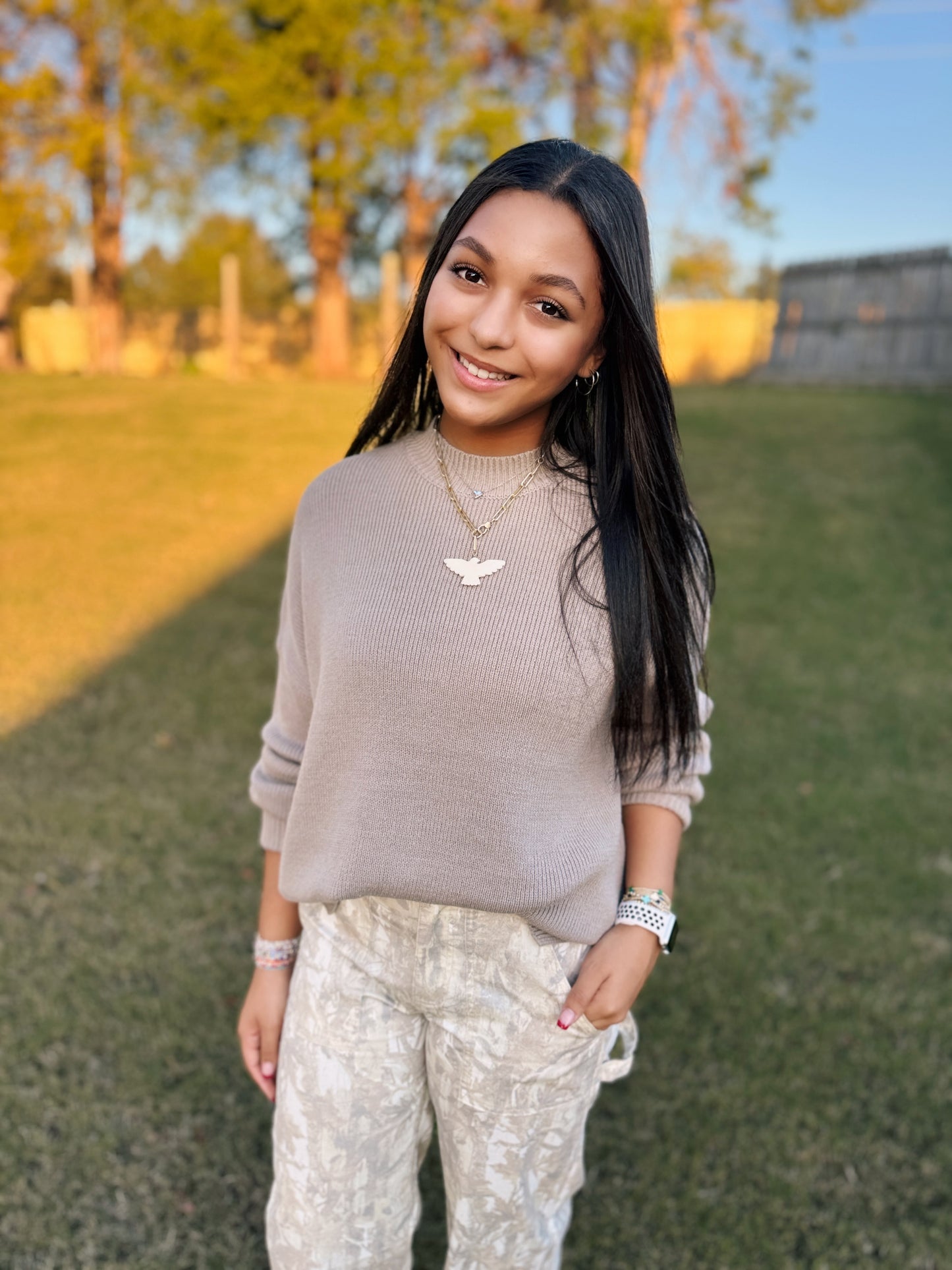 Riley Highneck Oversized Sweater (Taupe)