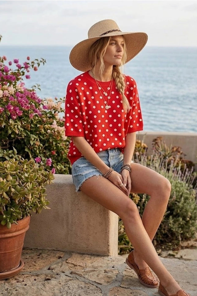 Hey Dottie Top (Red)