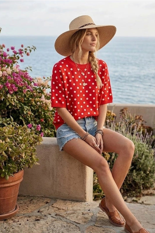 Hey Dottie Top (Red)