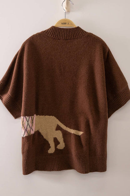 Hey Doggie Sweater (Mocha)