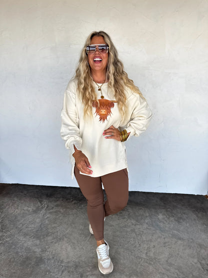 Highland Cow Pullover