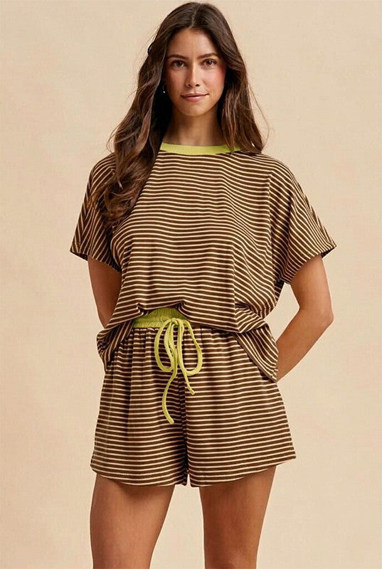 New Favorite Striped Set (Mocha)