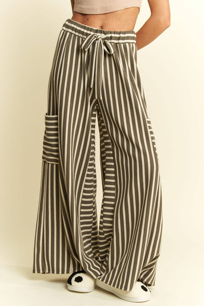 Market Run Striped Pants (Green)
