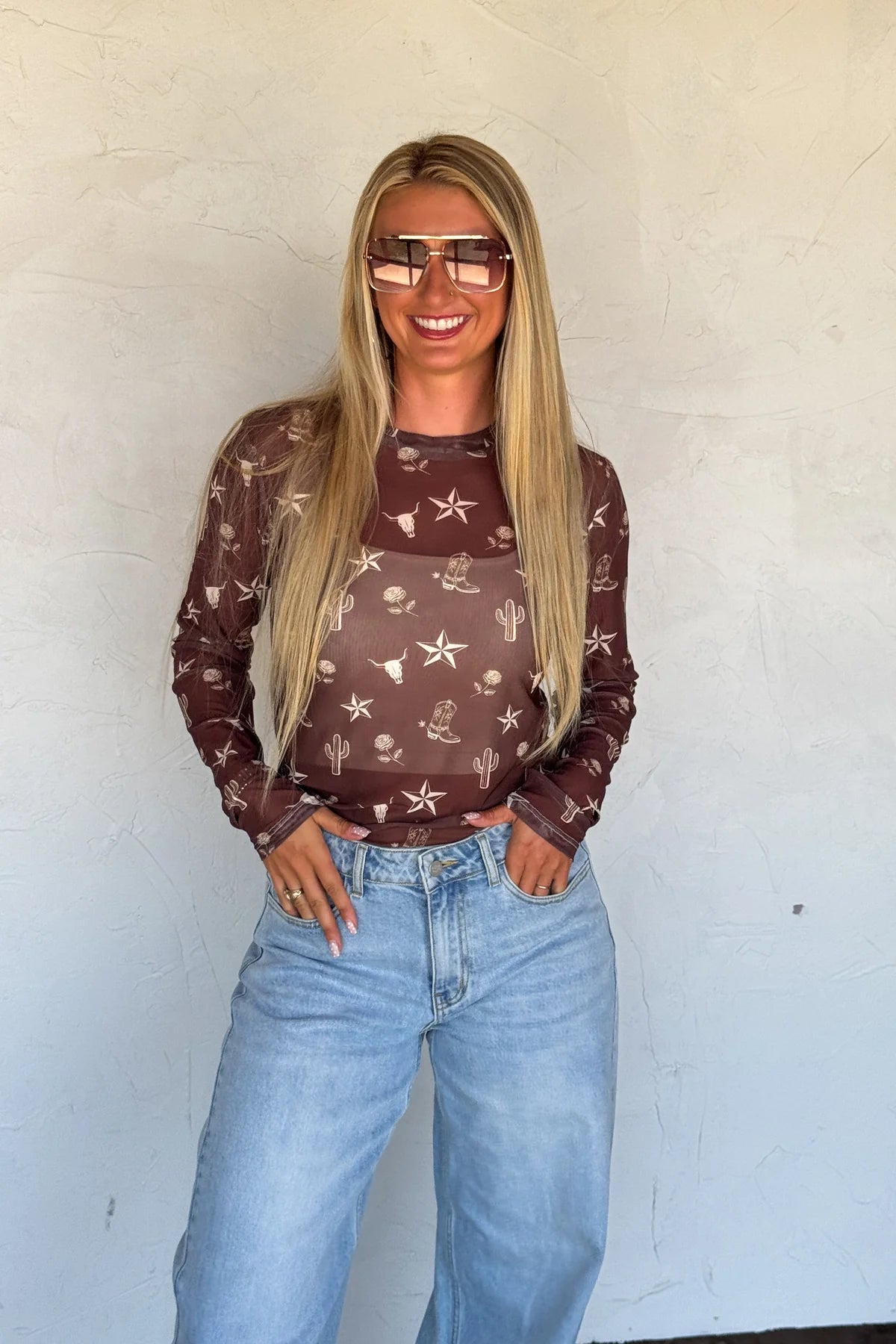 Desert Dreams Mesh Top
