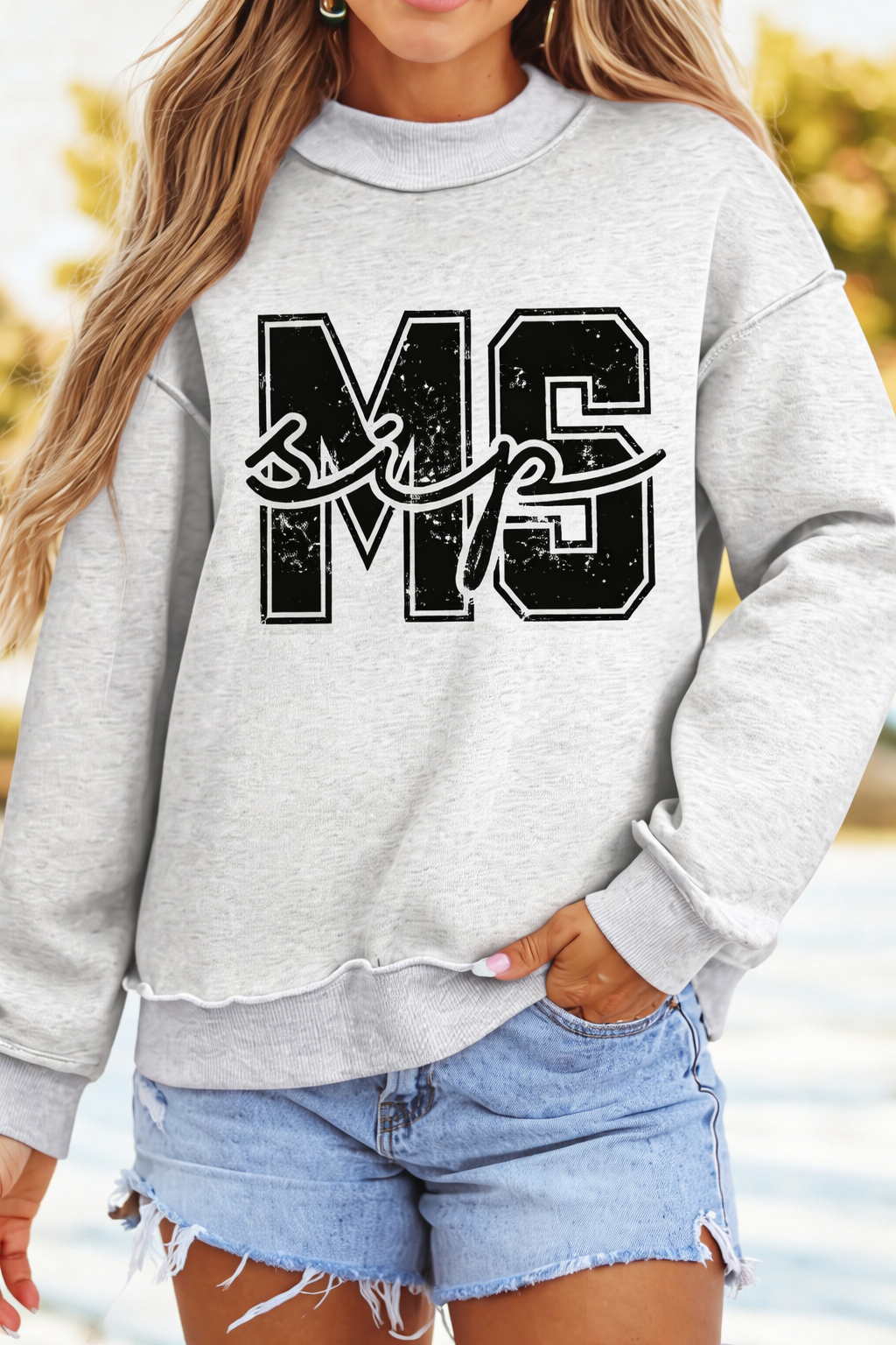 Mississippi Reversible Sweatshirt (Gray)
