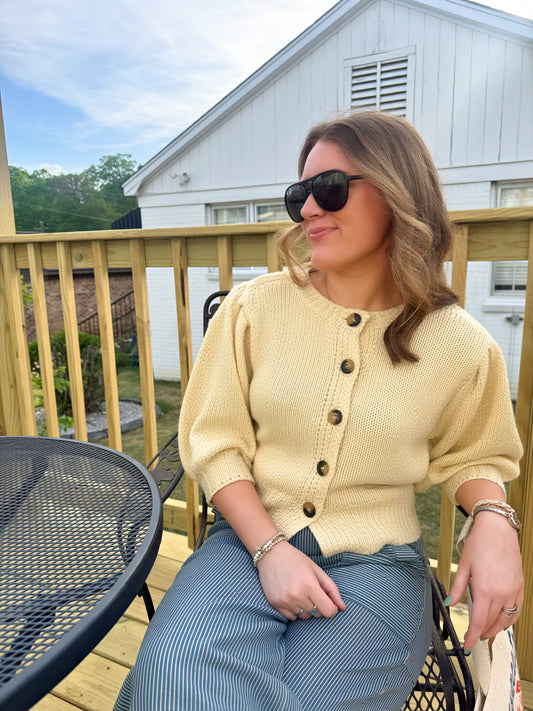 Shades of Pastel Sweater (Butter Yellow)