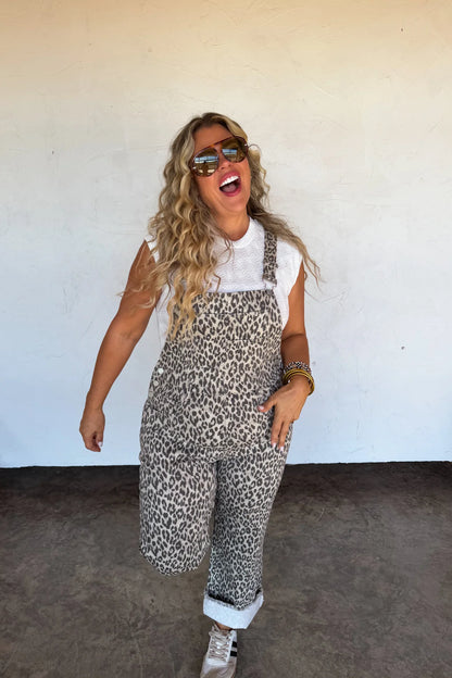 Dahlia Overalls (Leopard)