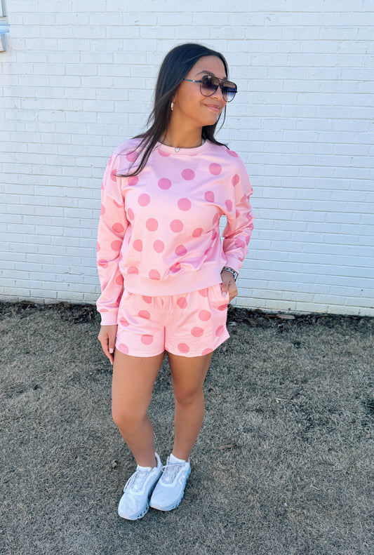 Pretty In Polka Dot Set (Pink)