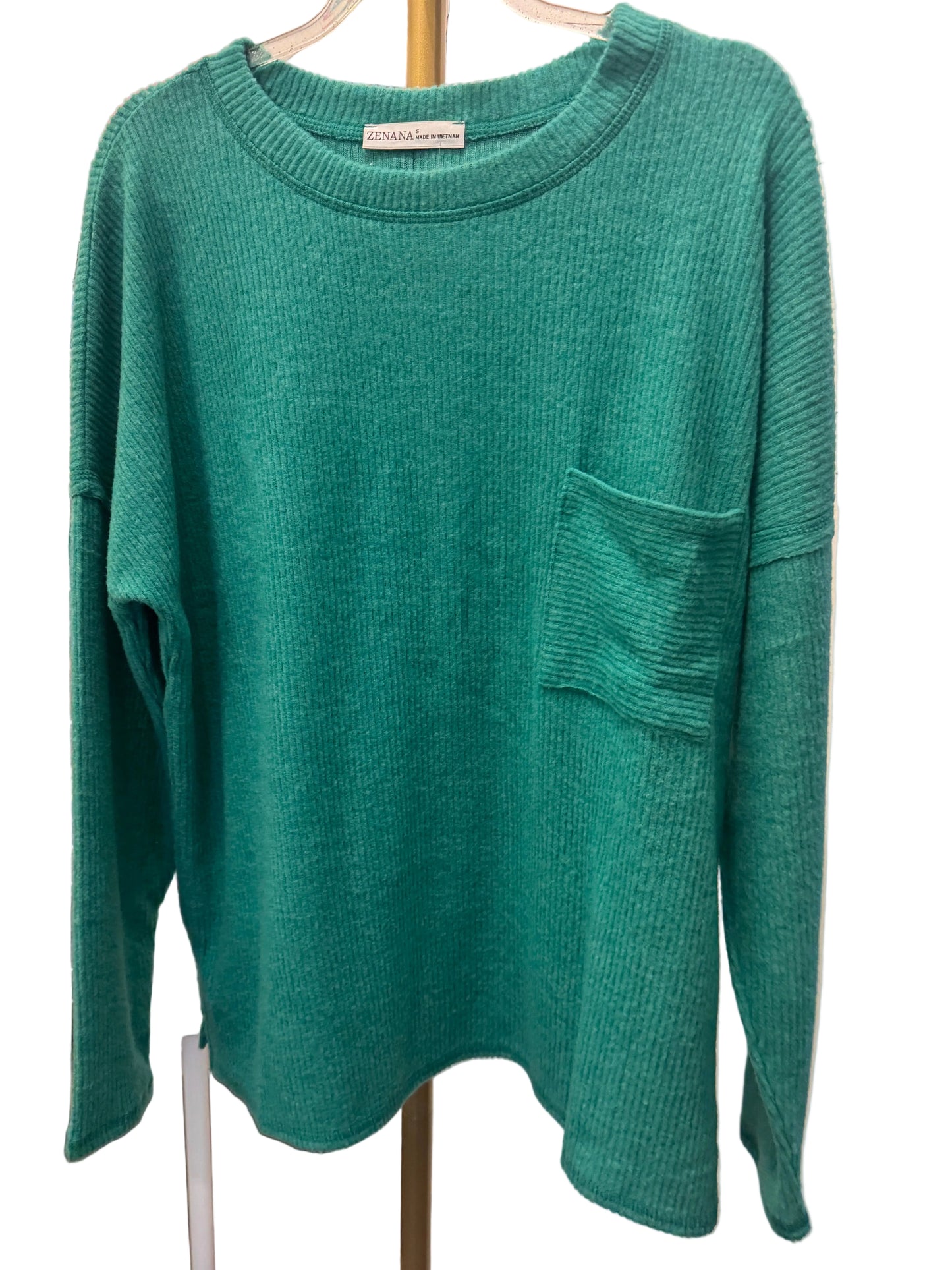Brushed Pocket Tee (Green)