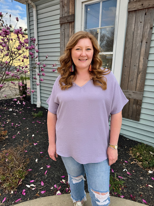 Live A Little Top (Lavender)