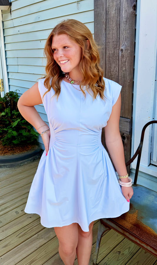 Little Miss Sunshine Powder Blue Dress
