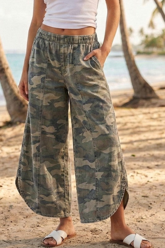 Tulip Hem Camo Pants