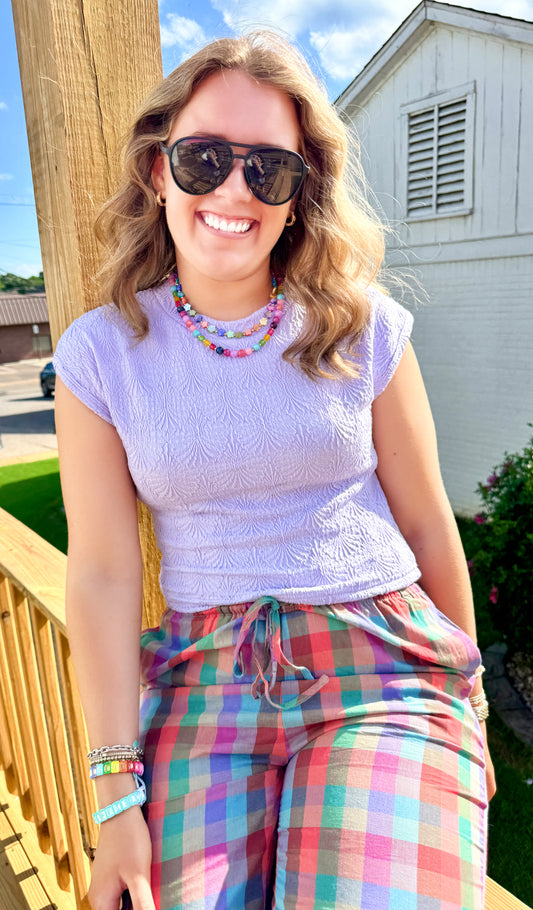 Harley Cap Sleeve Tee (Purple)
