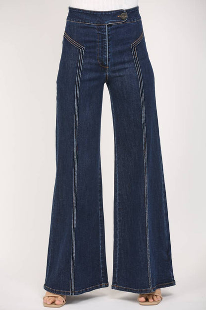 Vintage Vibes High Rise Flare (Dark Wash)