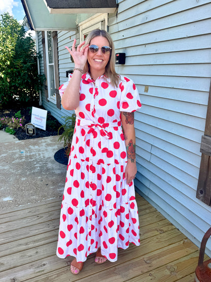 Spot On Polka Dot Maxi (Red)