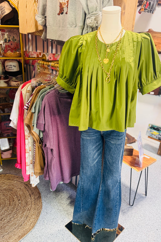 Apple of My Eye Blouse (Green)