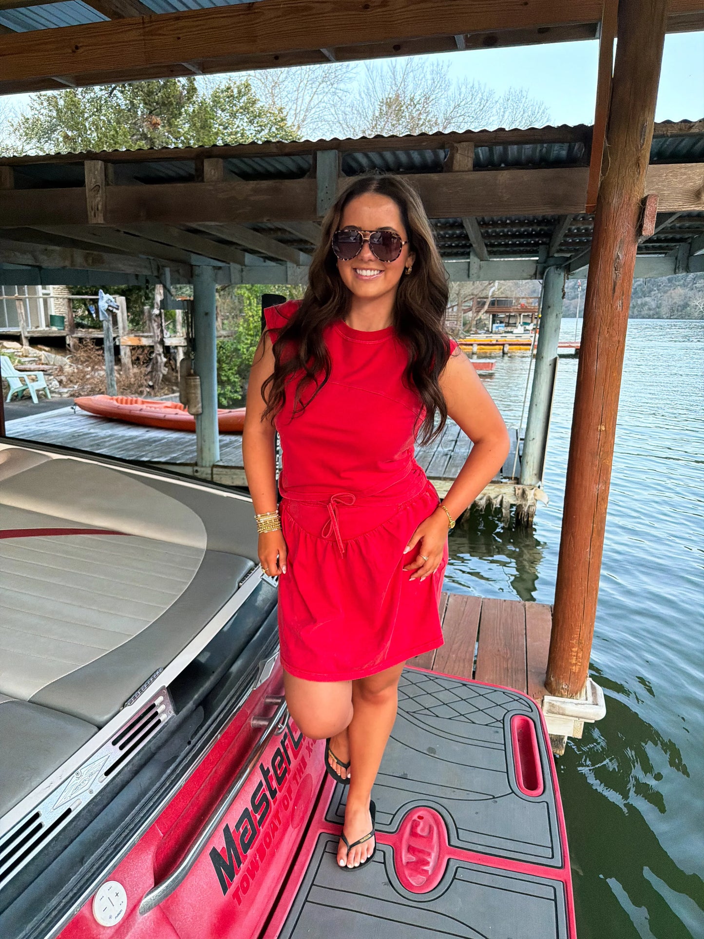 Camden Skirt Set (Red)
