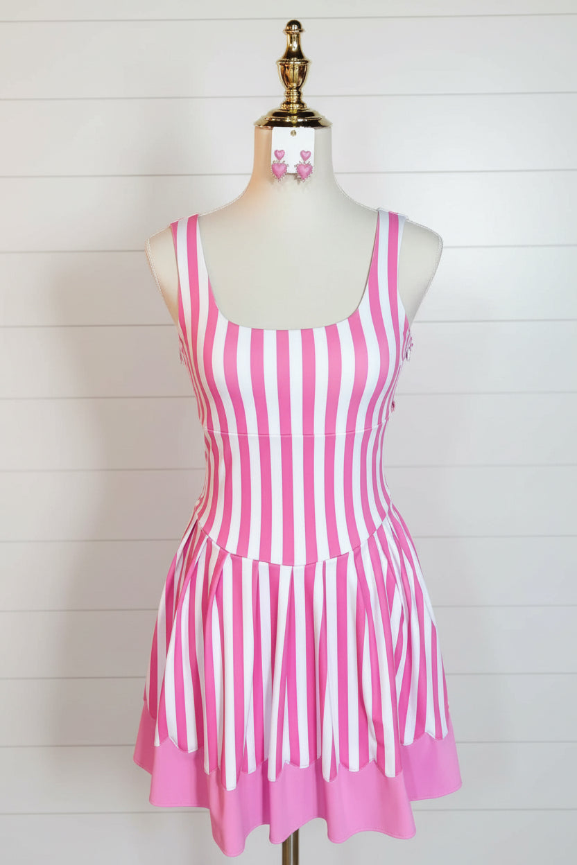 Pink Sugar Striped Active Dress